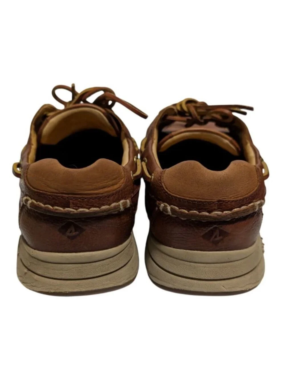 Sperry Gold Cup Authentic Original Boat Shoes Mens 11 Brown Leather 2-Eye Preppy